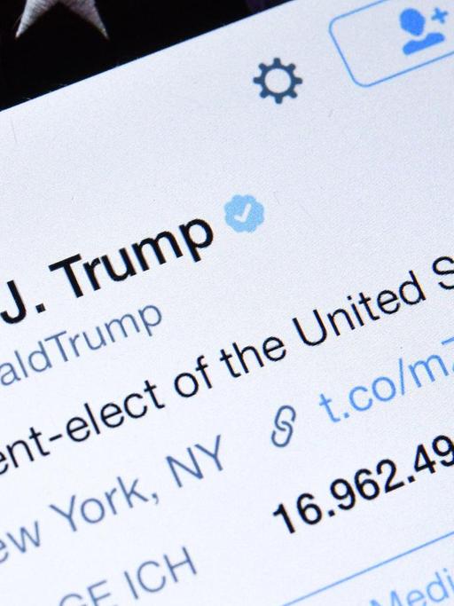 Der Twitter-Account des Präsidenten der Vereinigten Staaten von Amerika, Donald Trump.