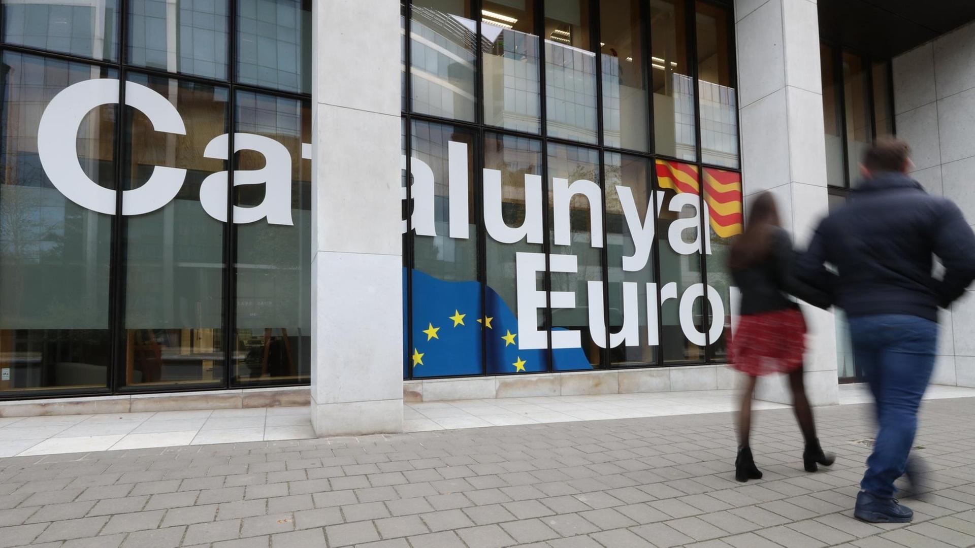 Das Hauptquartier der EU-Delegation der katalonischen Regierung in Brüssel.