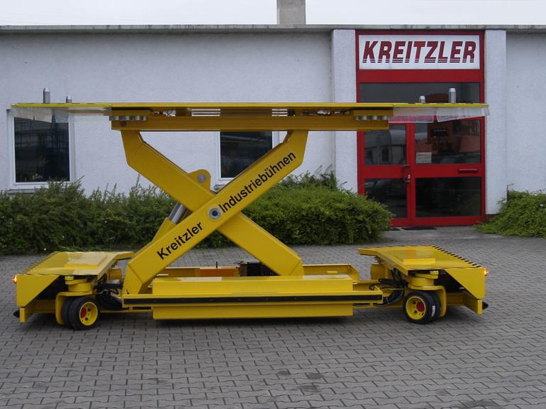 Ein Hubtisch der Firma Kreitzler Industriebühnen GmbH