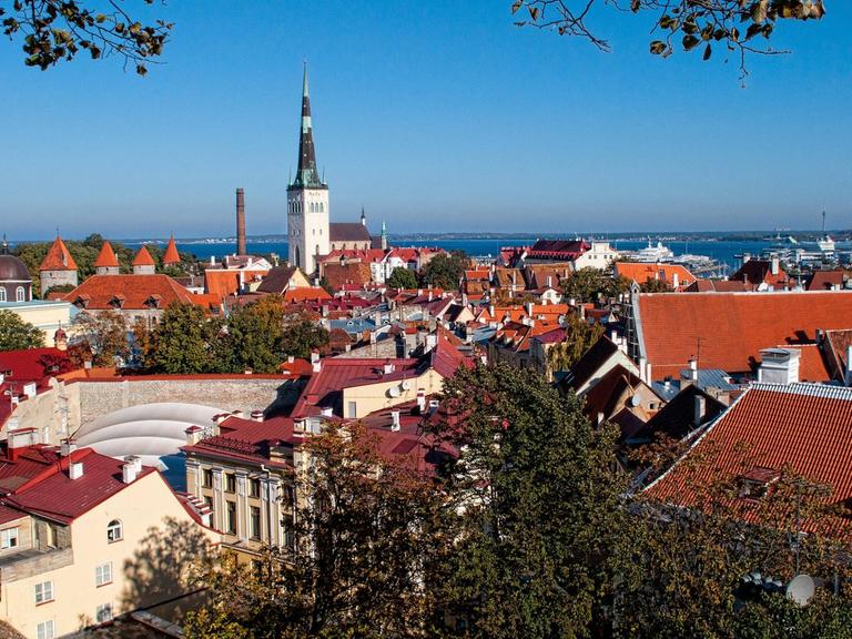 Blick auf die Altstadt von Tallin in Estland