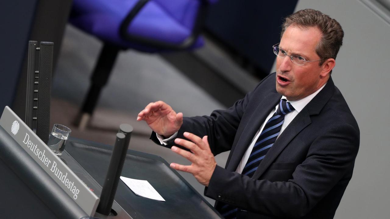 Stephan Thomae, Bundestagsabgeordneter der FDP, am 11.10.2018 im Bundestag