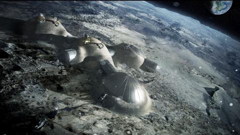 Künstlerische Konzeption für ein Moon Village