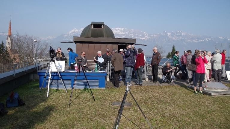 Öffentliche Beobachtung der partiellen Sonnenfinsternis am 20. März 2015 in Liechtenstein