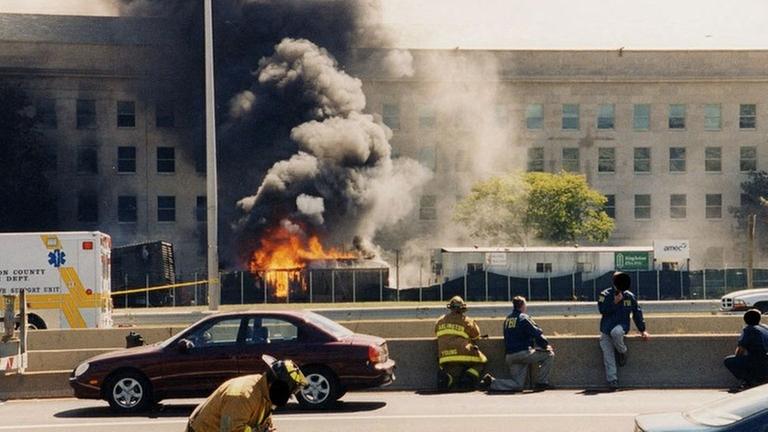 Angriff auf das US-Verteidigungsministerium Pentagon in Washington D.C. am 11.09.2001