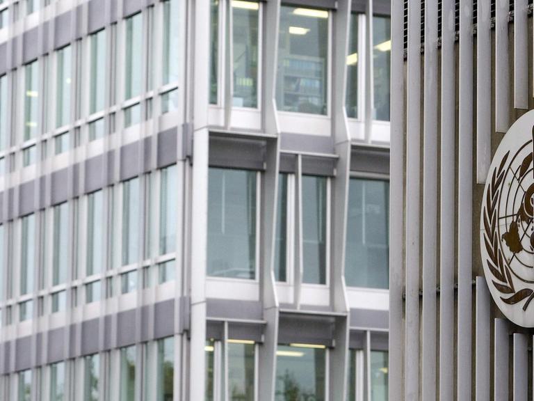 Das Gebäude der WHO in Genf. Das Gebäude der WHO in Genf.