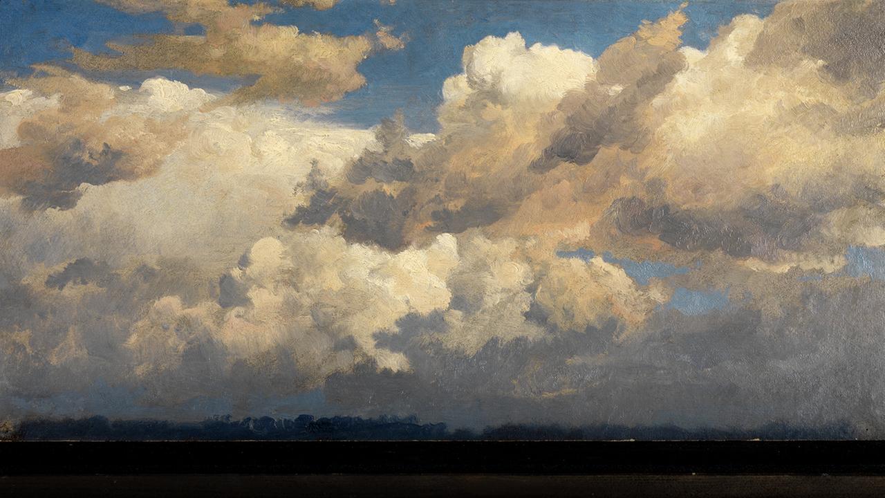 Johann Wilhelm Schirmer Wolkenstudie, wohl 1855/60, Staatliche Kunsthalle Karlsruhe