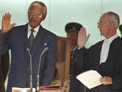 Nelson Mandela wird vereidigt, 10. Mai 1994