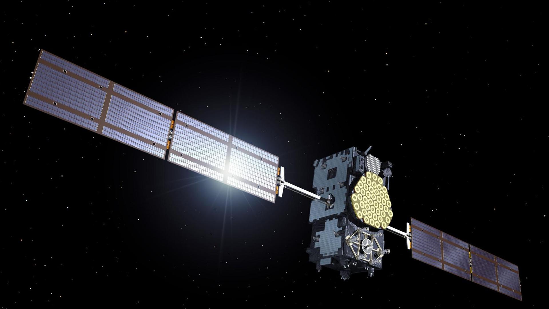 Die Galileo-Satelliten sind im Prinzip nichts anderes als extrem genaue Uhren, die um die Erde laufen