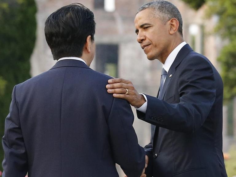 US-Präsident Barack Obama mit Japans Premierminister Shinzo Abe