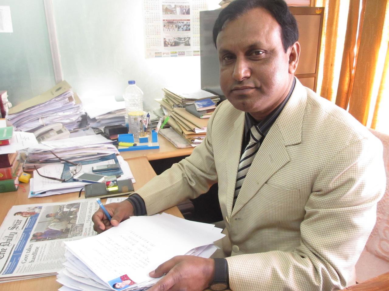 Bijoy Krishna Kar, der Chefermittler der Polizei im Fall Rana Plaza. Er rechnet mit hohen Haftstrafen für die Verantwortlichen – und mit weiteren Katastrophen.