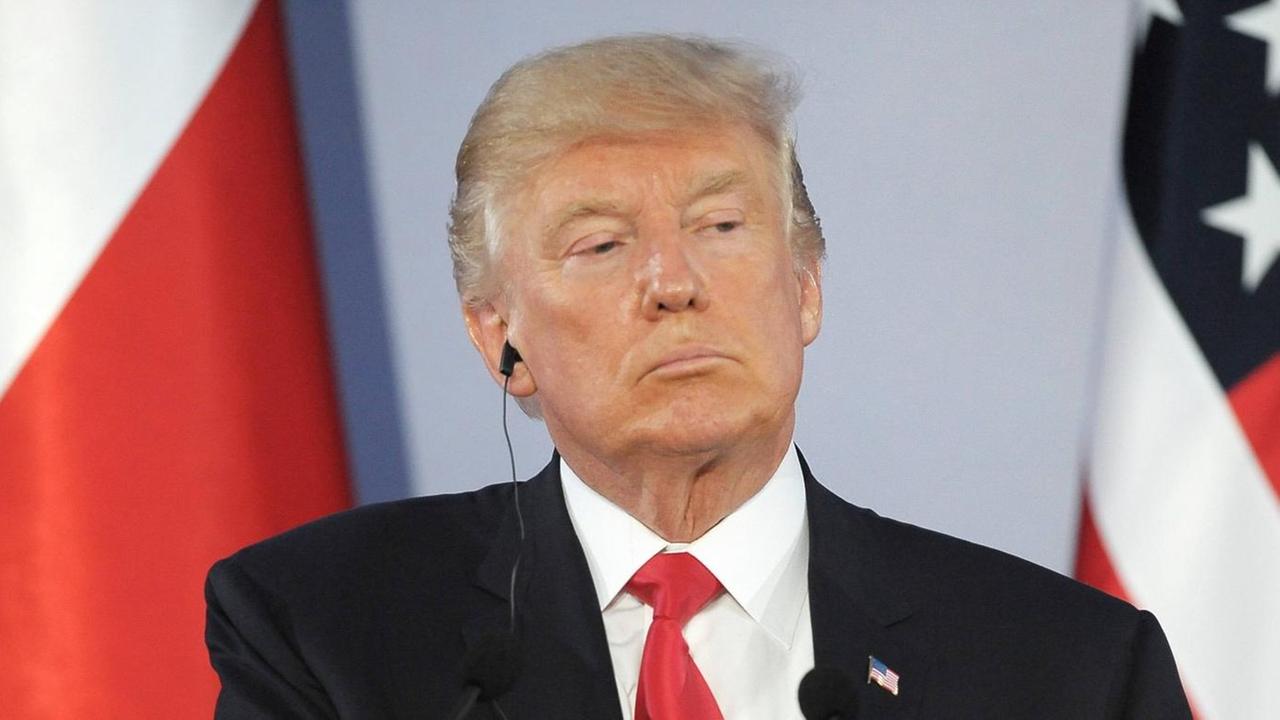 US-Präsident Donald Trump bei einer Pressekonferenz