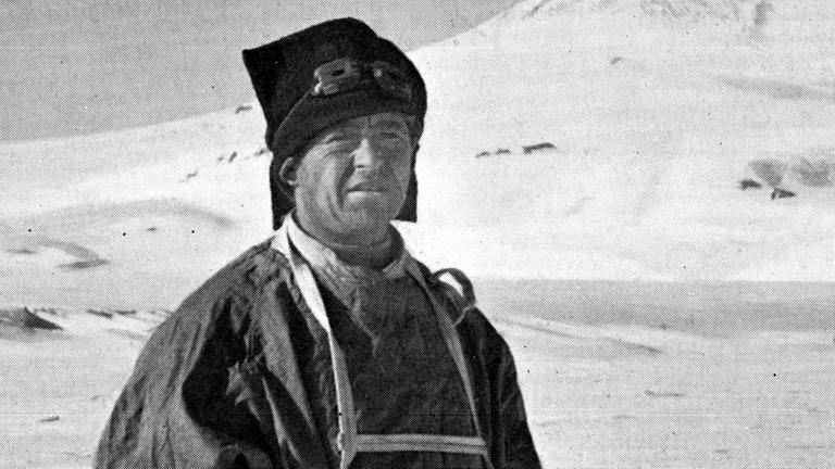 Zeitgenössische Fotografie von Captain Robert Falcon Scott (1868-1912), Britischer Royal Navy Offizier und Polarforscher