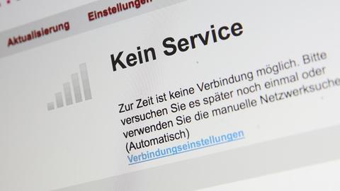 Anschlüsse der Telekom sind zurzeit von massiven Störungen betroffen. Auf einer Konfigurationsseite eines mobilen LTE-Telekom-Routers mit einem Mobilfunkvertrag der Deutschen Telekom ist am 11.06.2016 in Hamburg "Kein Service" zu lesen.