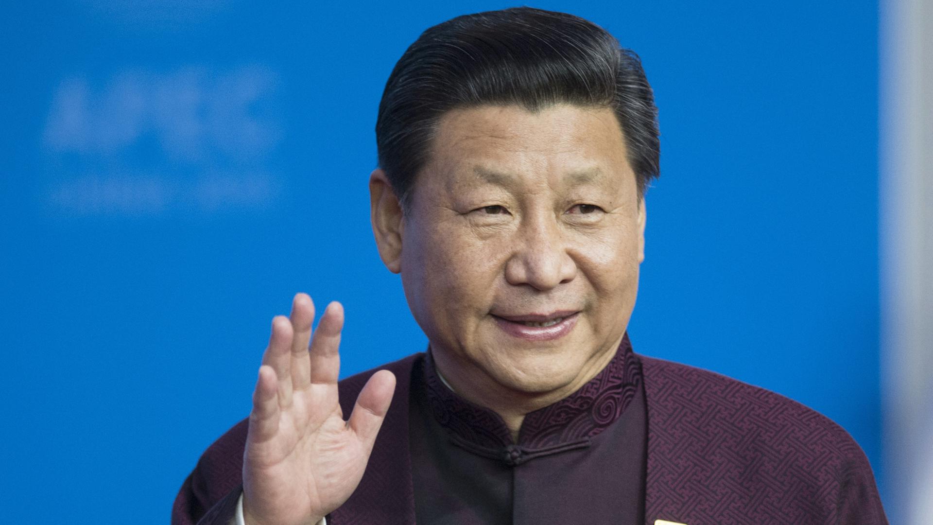 Chinas Staatschef Xi Jingping am 10.11.2014 auf dem APEC-Gipfel in Peking.