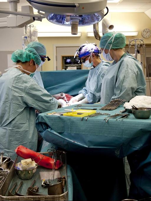 Mats Brännström und sein Team bei der Transplantation einer Gebärmutter