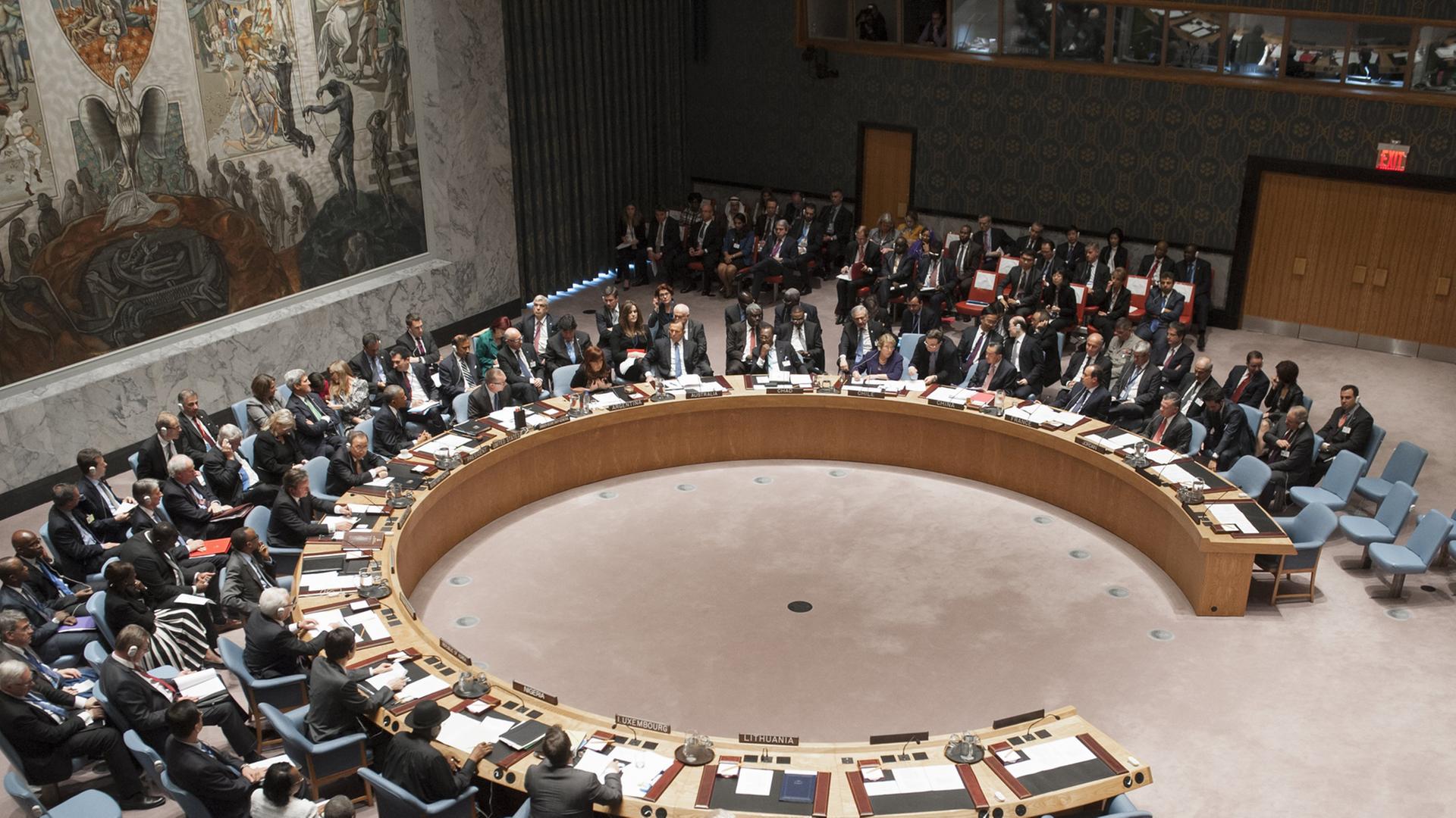 Sitzung des UNO-Sicherheitsrats in New York, Archivbild