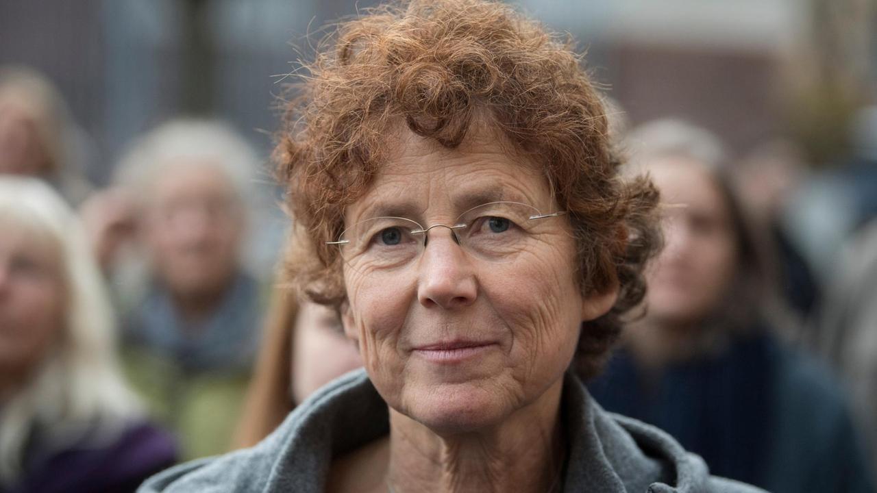 Die Ärztin Kristina Hänel vor dem Amtsgericht in Gießen (Hessen).