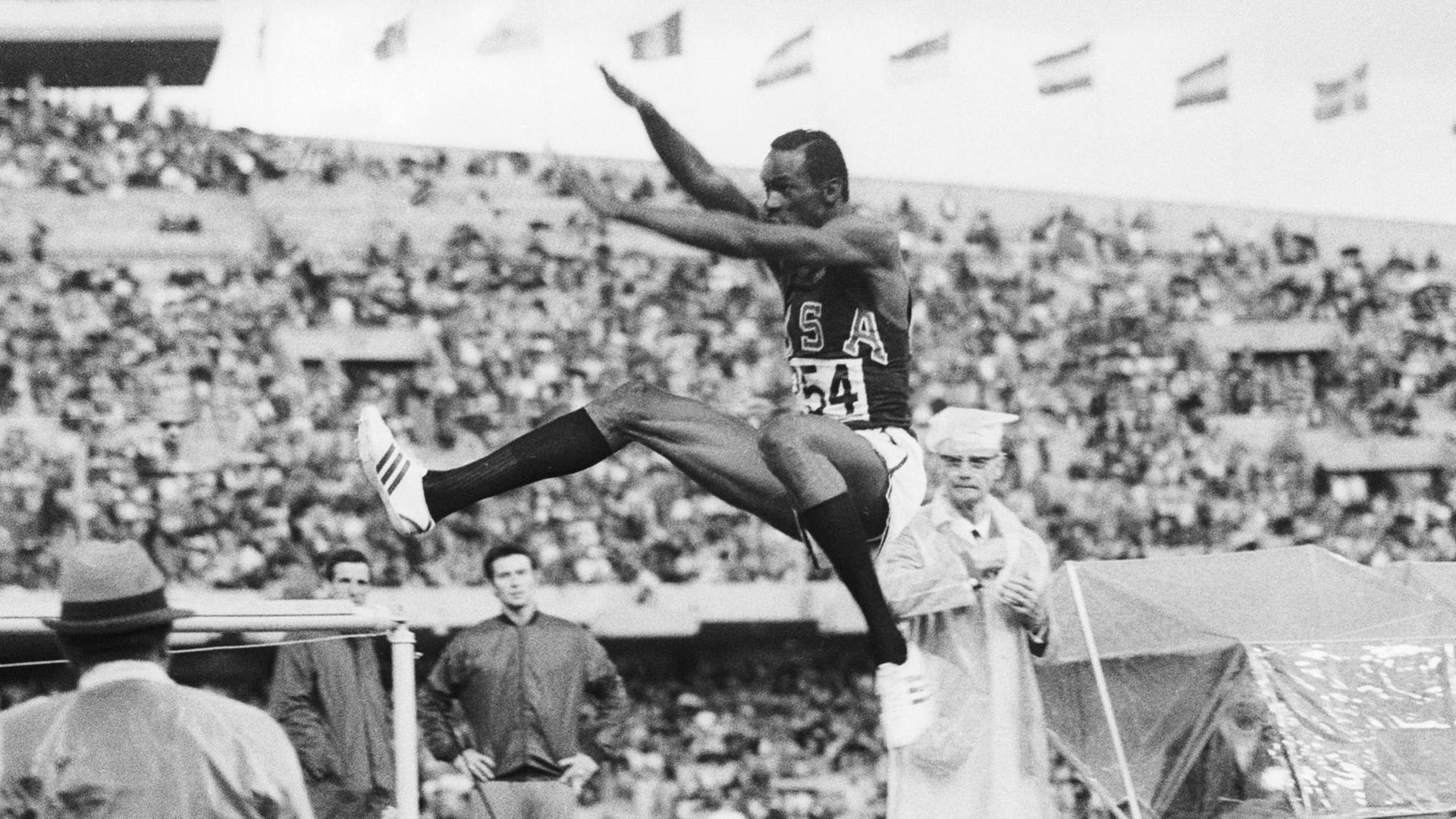 Bob Beamon bei den Olympischen Spielen 1968