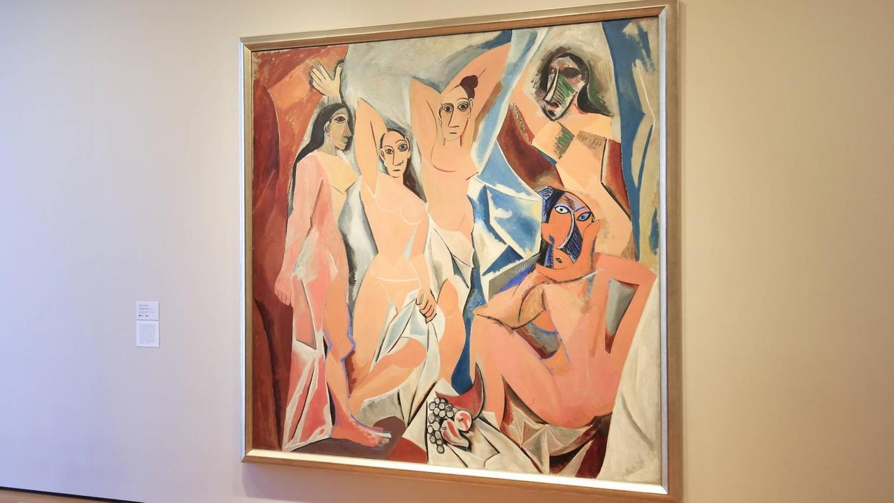 New York City Museum of Modern Art, MOMA, Les Demoiselles d Avignon (The Young Ladies of Avignon, and originally titled The Brothel of Avignon) by Pablo Picasso (1907), Vereinigte Staaten, USA