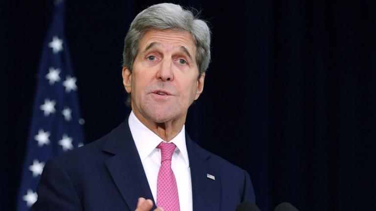 John Kerry, US-Politiker und ehemaliger US-Außenminister John Kerry, US-Politiker und ehemaliger US-Außenminister