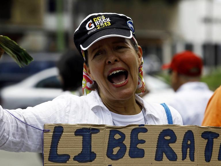Protest gegen Staatspräsident Nicolás Maduro in Venezuela