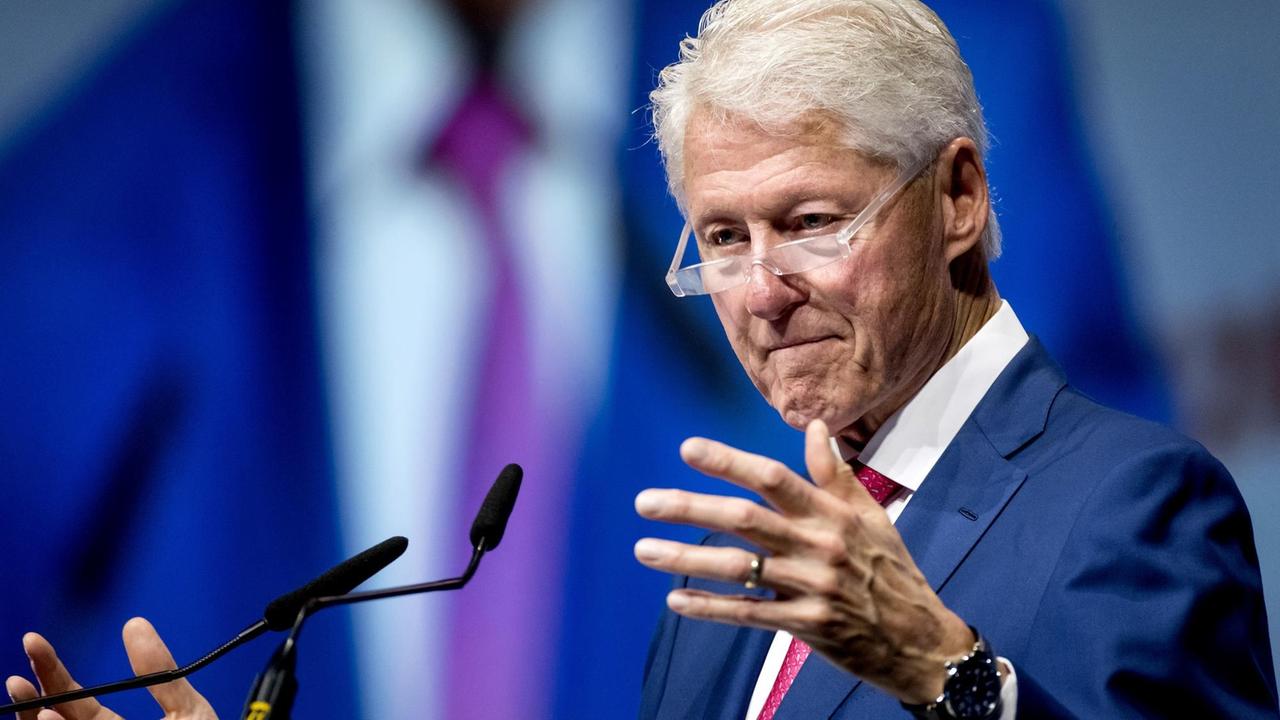 Der frühere US-Präsident Bill Clinton auf der Welt-Aids-Konferenz in Amsterdam.