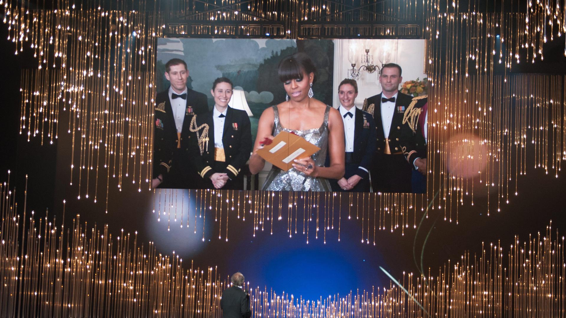 Michelle Obama verkündete den Gewinner in der Kategorie "Bester Film".