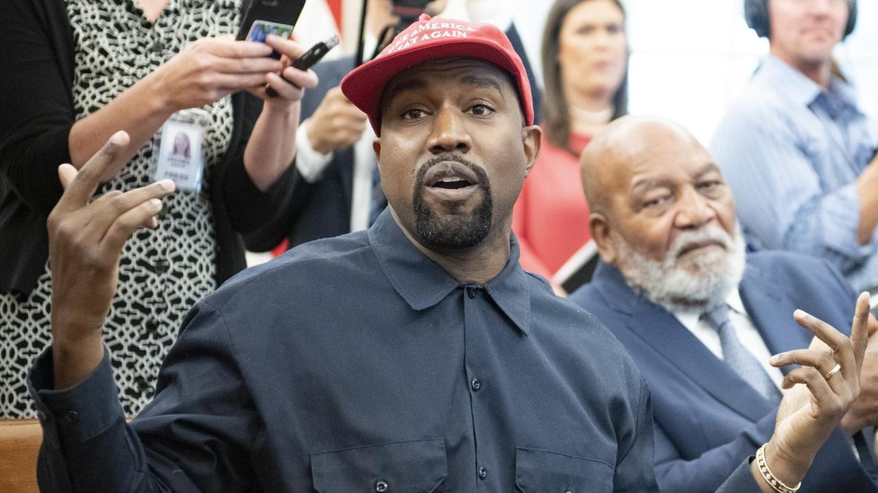 Kanye West im Oktober 2018 im Weißen Haus in Washington.