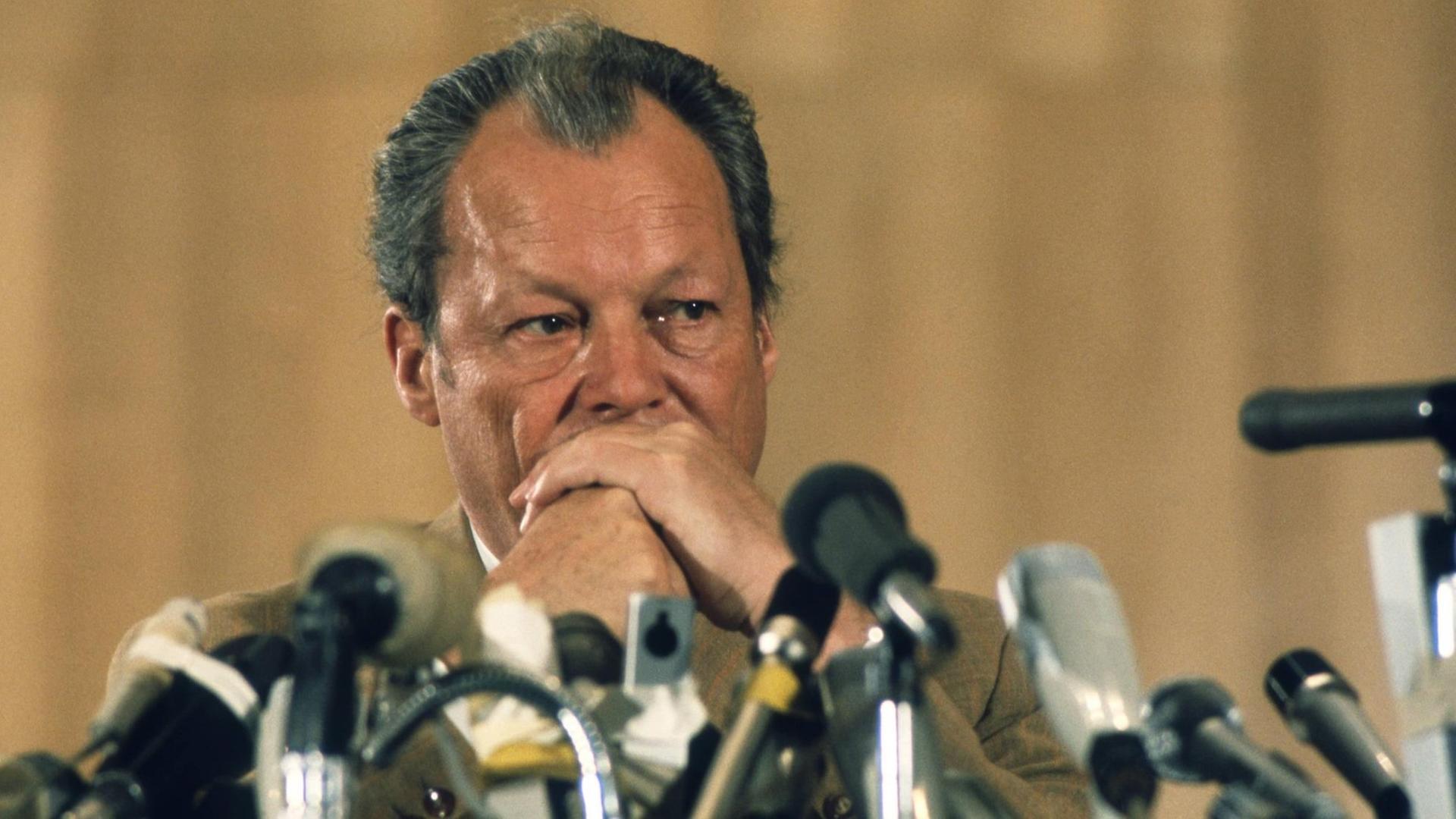 Willy Brandt auf Staatsbesuch in Israel 1973