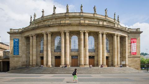 Blick auf das Stuttgarter Staatstheater.