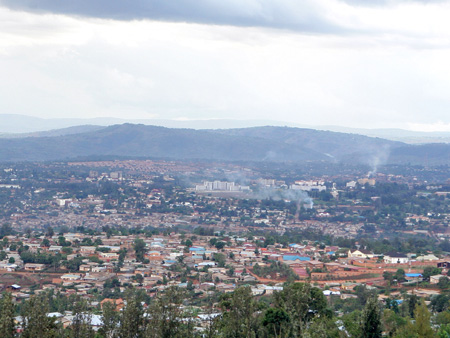Blick auf die ruandische Hauptstadt Kigali