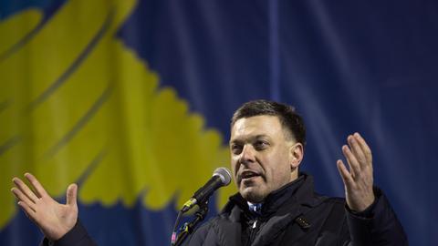 Oleg Tjagnibok, Chef der Swoboda Partei in der Ukraine