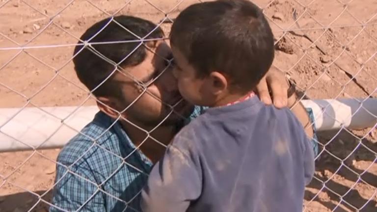 Yunis hat den Sohn seines Bruders in einem Flüchtlingslager wiedererkannt.