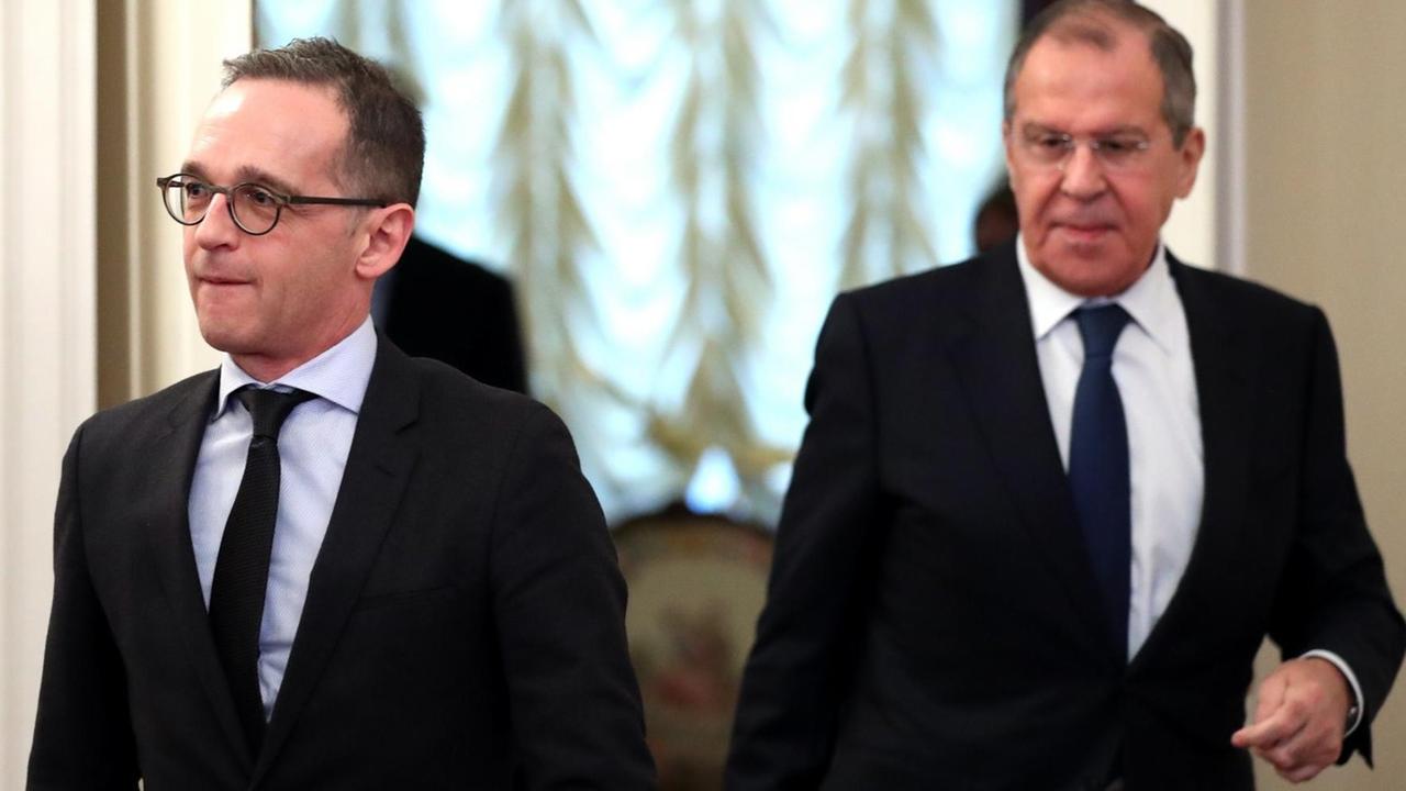 Bundesaußenminister Heiko Maas trifft seinen Amtskollegen Sergej Lawrow in Moskau