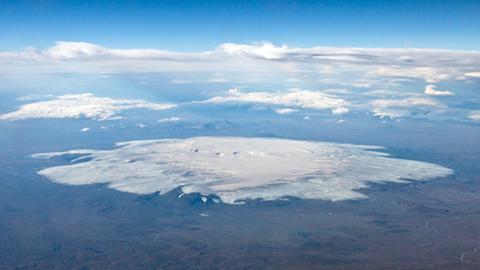 Der Gletscher Hofsjökull auf Island