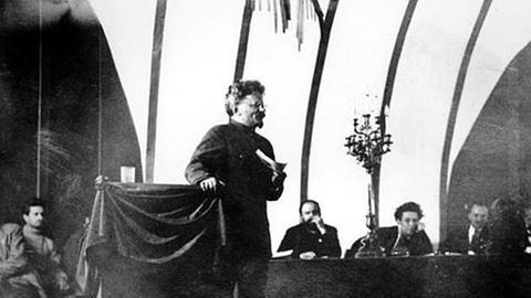 Leo Trotzki in Moskau, 1921.