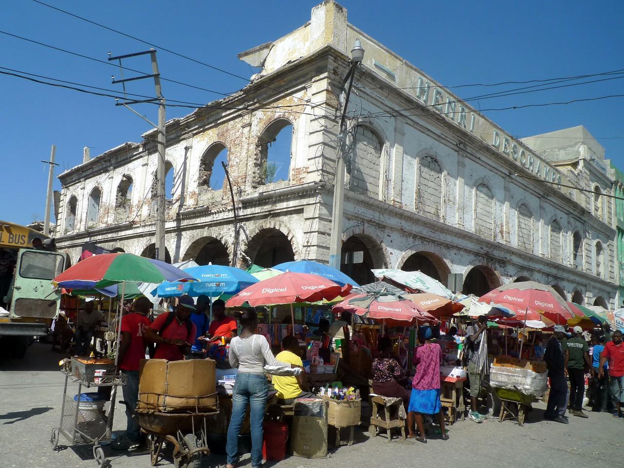 Markt in Port-au-Prince, Haiti