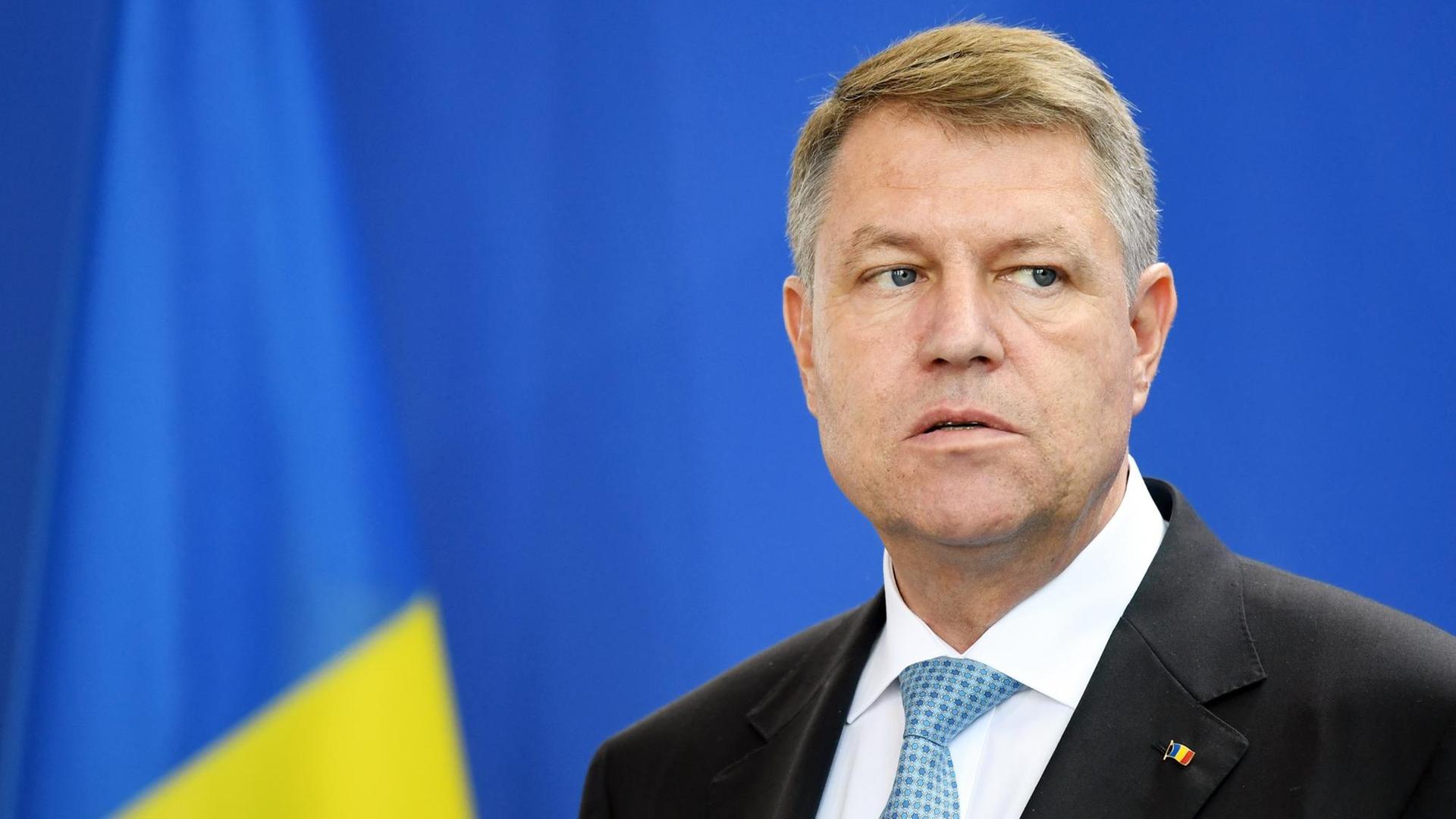 Rumäniens Präsident Klaus Iohannis. Rumäniens Präsident Klaus Iohannis.