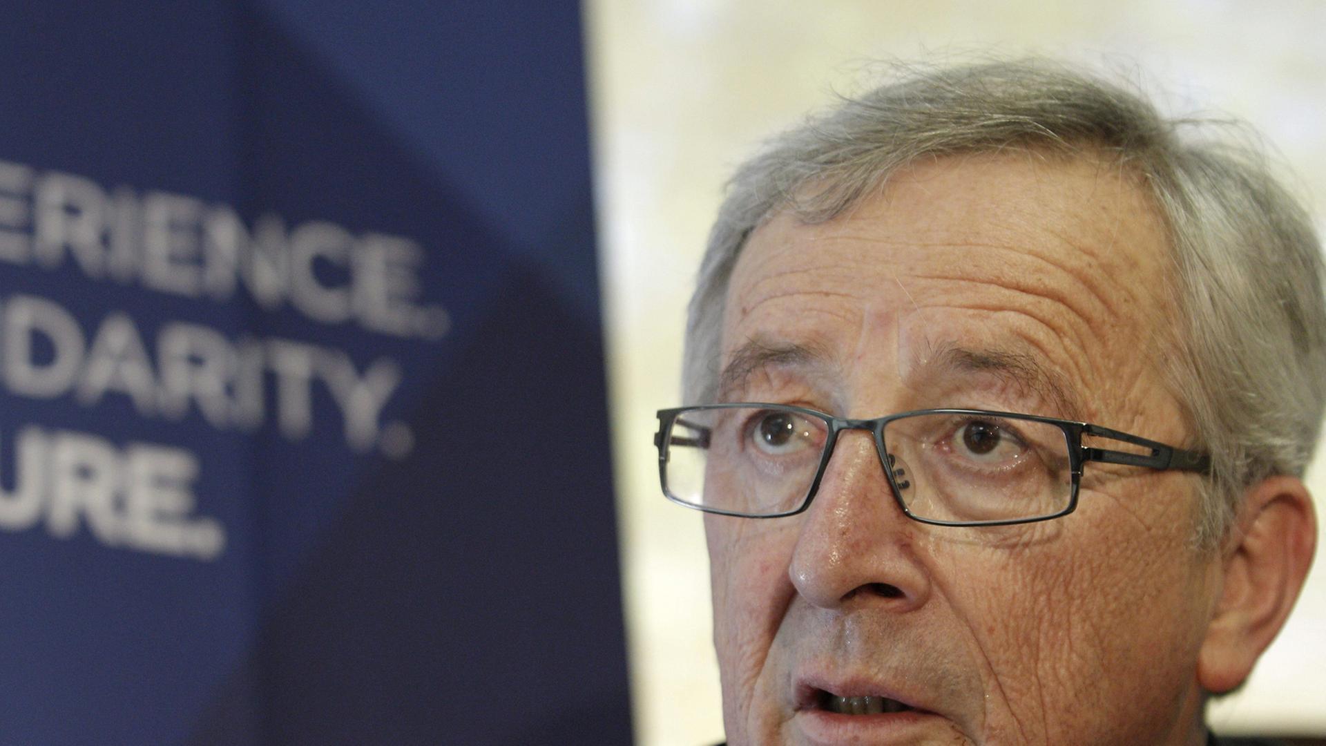Spitzenkandidat der EVP: Jean-Claude Juncker bei einem Interview in Madrid.