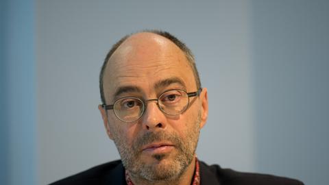 Michael Kleeberg, aufgenommen am 11.10.2014 auf der 66. Frankfurter Buchmesse in Frankfurt am Main (Hessen).