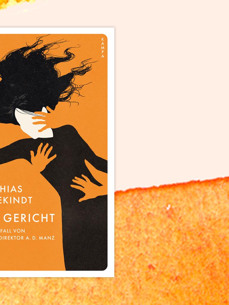 Das Cover von Matthias Wittekindts Buch "Vor Gericht" auf orange-weißem Hintergrund.