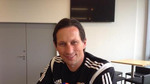 Bayer Leverkusens Trainer Roger Schmidt.