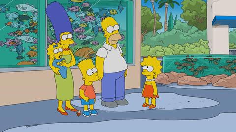 Seit 30 Jahren Kult: Maggie, Marge, Bart, Homer und Lisa Simpson.