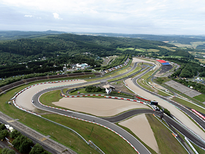 Luftaufnahme der Grand-Prix-Strecke am Nürburgring