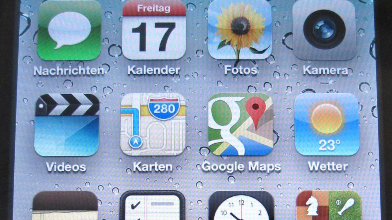 Digitaler Kalender - ein Apple iPhone 4S