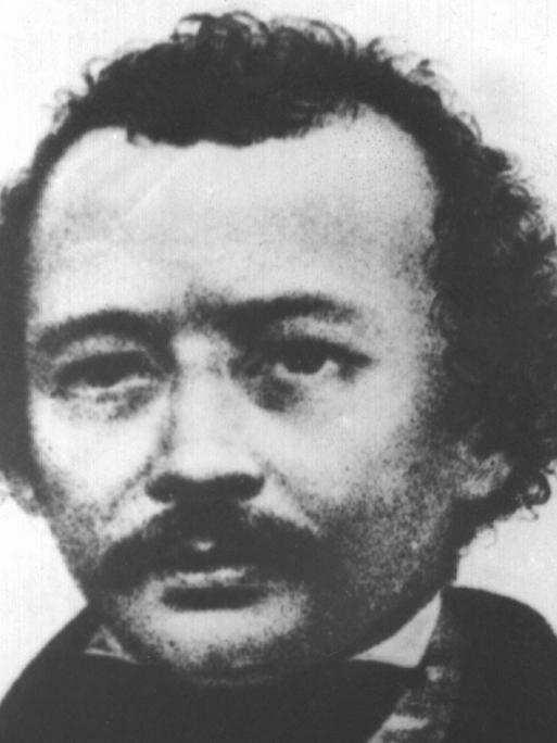 Ein Portrait des russischen Revolutionärs und politischen Schriftstellers Michail Aleksandrowitsch Bakunin,