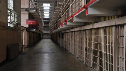 Zellentrakt in einem amerikanischen Gefängnis
