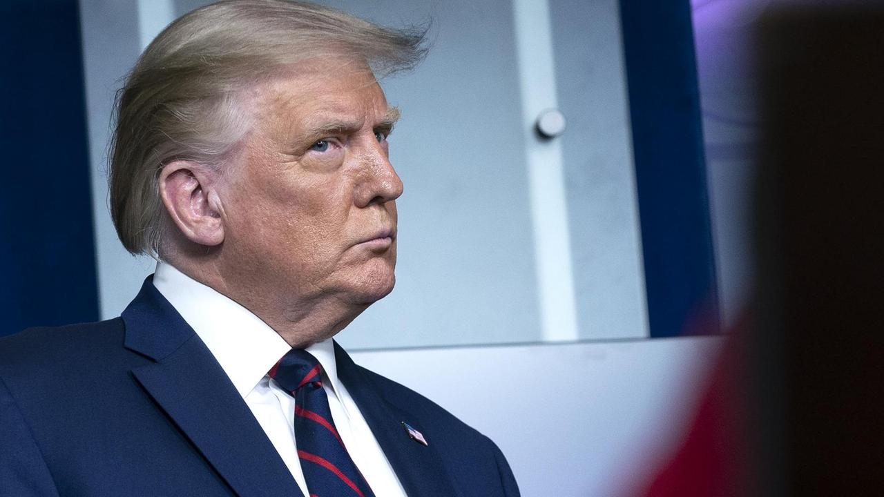 US-Präsident Donald Trump bei einer Pressekonferenz im Weißen Haus