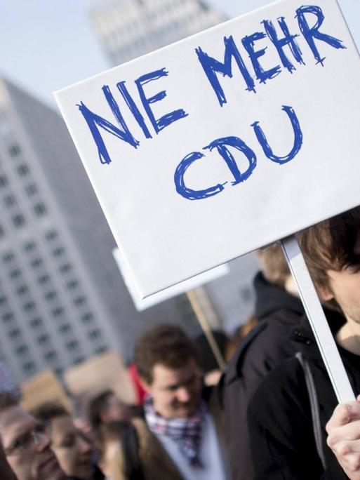Protest gegen die Urheberrechtsreform am 23. März 2019 in Berlin.