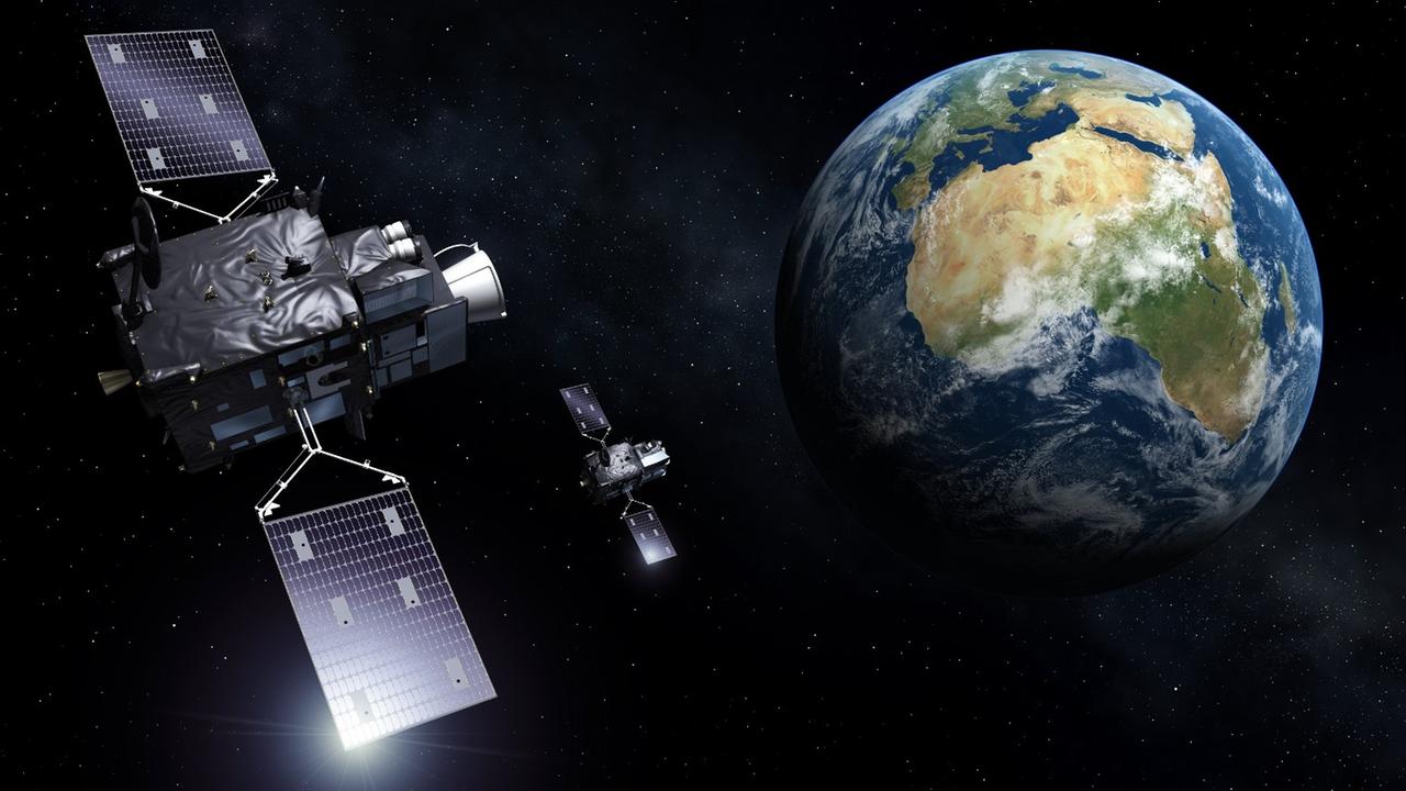 Moderne Meteosat-Satelliten in der Umlaufbahn